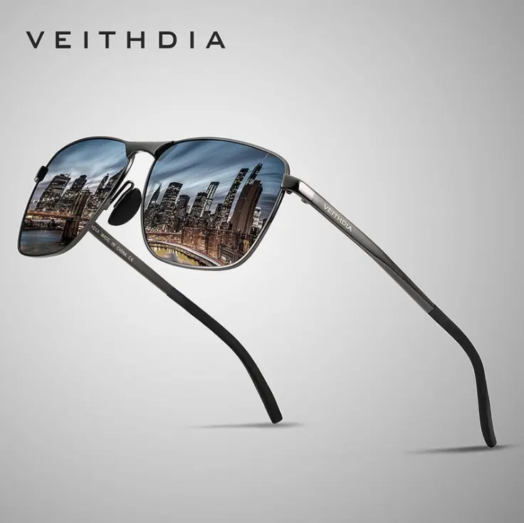 2021 modische Veithdia Auto fahren 2462 China Männer polarisierte Sonnenbrille