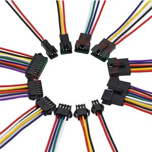 Oem/Odm 와이어 하네스 Dt Jst 커넥터 2 핀 20 게이지 Jst SM 3 핀 수 암 커넥터 - Product Image 1