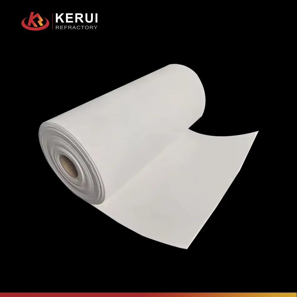 Kerui làm bằng độ tinh khiết cao cách nhiệt vật liệu chống cháy sợi gốm giấy cho lá chắn nhiệt cho Lò thủy tinh