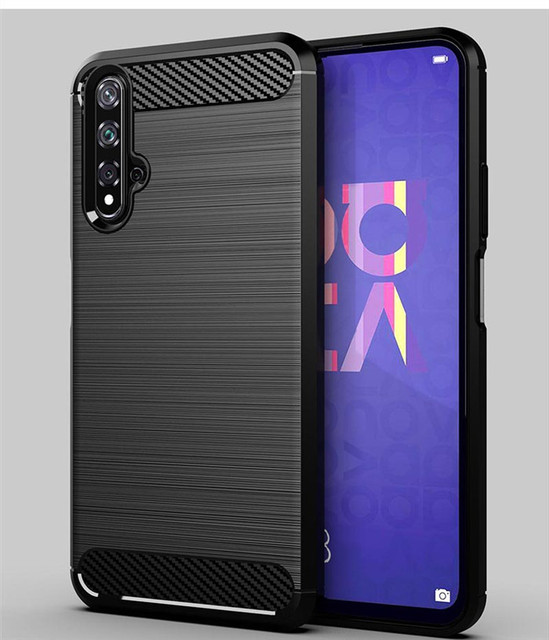 High Quality Brushed TPU case Carbon Fiber Case Phone Cover for Huawei Nova 5T