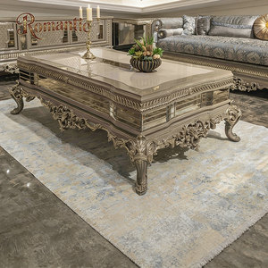 Set di Divani Turchi in Stile <span class=keywords><strong>Barocco</strong></span> Opulento, Intagliati a Mano con Finiture Dorate, Rivestimento Trapuntato in Tessuto Decorato, Struttura in Legno Massiccio per Hotel di Lusso - Product Image 5