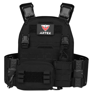 Chaleco táctico modular ligero con sistema MOLLE cortado a láser, chaleco portaplacas de liberación rápida, chaleco táctico duradero de alta calidad. - Product Image 3