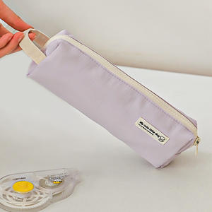 กระเป๋าใส่ดินสอผ้าฝ้ายไนลอนความจุขนาดใหญ่แบบมีซิปปิดสไตล์เกาหลีกระเป๋าเก็บของสำนักงานโรงเรียนพิมพ์ลายดิจิตอล - Product Image 5