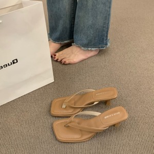 Nouvelles sandales à talons compensés style minimaliste français pour l'été 2026 – Élégantes mules à talons hauts pour femme, idéales pour l'extérieur - Product Image 2