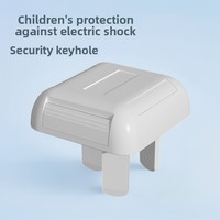 Cache-prise en plastique standard européen, protection enfant anti-choc électrique, 2 trous de prise, modèle FD2