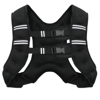 Gilet lesté Sportneer durable pour femmes et hommes, 20 lb, confortable, avec poche de rangement et éléments réfléchissants