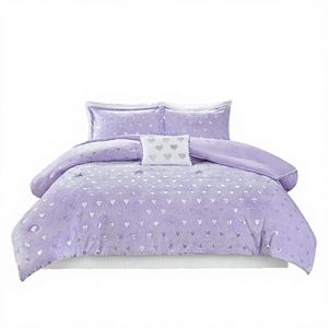 Luxury Microfiber Duvet Cover <b>Set</b> with Custom Pillowcase Pattern Modern Style 200TC Thread Count All-Season <b>Bedding</b> - Product Image 2