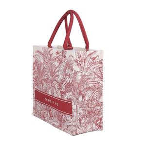 Sac fourre-tout en coton et jute pour femme tendance, sac en maille élégant pour les courses - Product Image 2