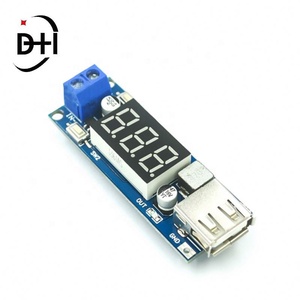 Módulo de fuente de alimentación DC-DC Buck de 6.5V/12V a 40V a 5V + Medidor de voltaje para coche con carga USB para teléfono móvil - Product Image 2