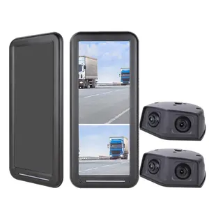用于重型卡车公共汽车的双镜头摄像机车辆DVR系统12.3英寸IPS屏幕后视镜监视器