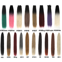 Dreadlocks lunghi fatti a mano accessori Naturel Soft Artificial Blonde Dread Locks estensione dei capelli sintetici all'uncinetto per le donne nere