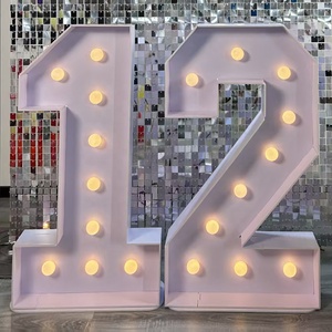Enseigne LED Numérique Détachable à Piles pour Intérieur, 100 cm, Vente en Gros 2026, Idéale pour Fêtes - Product Image 1
