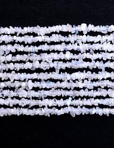 Perles de pierre de lune arc-en-ciel non taillées, perles en vrac de pierres précieuses blanches naturelles pour la fabrication de bijoux et les fournitures d'artisanat - Product Image 6