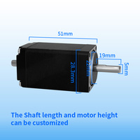 RB NEMA11 Motor Stepper Torsi Tinggi Kecepatan Rendah NEMA Motor Stepper Terintegrasi 3.68v 24V Kontrol Digital untuk Medis