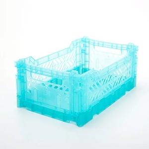 Stackable Plastic Plastic Factory Direct Sale Foldable Stackable Plastic Storage Basket Folding Basket
