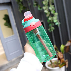 Good Design Tritan Pc Kids 480ml Water Bottle With <b>Straw</b> Leak Proof <b>Reusable</b> Durable Plastic Boys Girls Drink Bottle - Product Image 4