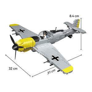 ชุดตัวต่อเครื่องบินรบ BF-109 WW2ของเล่นเพื่อการศึกษาสำหรับเด็กและผู้ใหญ่ - Product Image 5