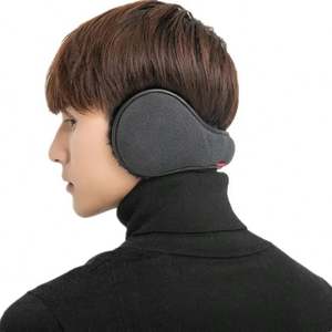 I-0241 Fashion Earflap Wool <b>Hat</b> Ear Muff Warm Cotton Ear Muff Warmer Winter Earmuff Keep Warmer Winter Protection Earmuffs - Product Image 5