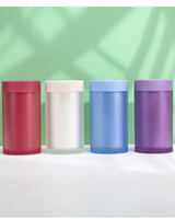 Flacon plastique personnalisé de 120 ml pour compléments thyroïdiens, flacon de pilules givrées pour suppléments multivitaminés