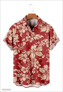 Camisa Hawaiana de Manga Corta Casual de Rayón Popelín con Estampado Digital, Diseño Nuevo 2026, para Hombre, Verano, Playa - Product Image 5