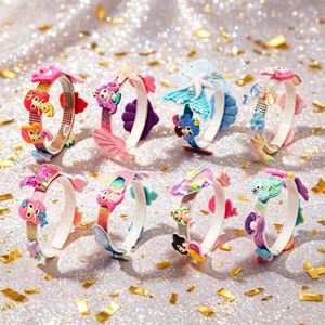 Whimsical Kids Make Your Own Hair Kit DIY Headbands Butterfly <b>Clips</b> Flower <b>Bows</b> Gems Creative Gift Box Supply Wholesale - Product Image 4