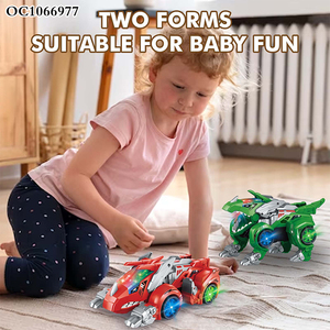 <span class=keywords><strong>Jouet</strong></span> de <span class=keywords><strong>voiture</strong></span> de déformation de <span class=keywords><strong>dinosaure</strong></span> en plastique cool électrique avec musique légère - Product Image 4