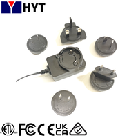 Uluslararası Çoklu Prizli DC ABD AB BK AV JP Fişleri 5V 12V 24V 1A 1.5A 2A 3A PC Tak ve Çalıştır LED Aydınlatma Güç Adaptörü