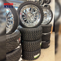 Ruedas Anchas de Aleación Forjada de 1 Pieza, Nuevas, Cromadas y Pulimentadas, con Borde Profundo, 22x12 24x14 26x14 8x170 8x180 para Camioneta F150 F250 Silverado1500
