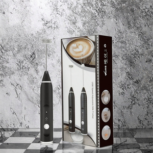 1PC Mousseur à lait électrique sans fil avec charge USB Mini mixeur portable pour café cappuccino crème Mixeur portable 3 vitesses - Product Image 3