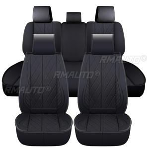 Housses de siège de voiture complètes 5 places en cuir, coussin avant + arrière pour Ford F150 F250 F350 F450 Crew Cab 2009-2022 - Product Image 4