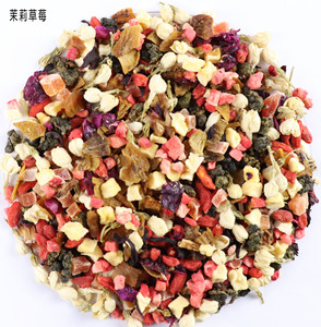 Boisson chinoise populaire, thé aux fruits aromatisé naturellement, mélange de fruits FD, thé aux fruits à la fraise et au <span class=keywords><strong>jasmin</strong></span> - Product Image 2