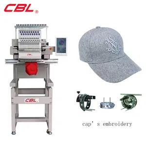 CBL de alta calidad de alta velocidad con la función de ordenador de t camisa mixto función sombrero de bordado de la máquina de venta