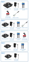 Oranye Pi 5 Plus casing logam aluminium dan kipas pendingin opsional 4K kabel kompatibel HDMI adaptor daya kartu SD modul nirkabel