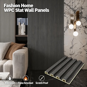 Panel <span class=keywords><strong>de</strong></span> PVC y Panel Acordonado <span class=keywords><strong>de</strong></span> WPC con Recubrimiento UV, Anticolisión y Resistente a Impactos para Revestimiento <span class=keywords><strong>de</strong></span> Paredes con Espejo <span class=keywords><strong>de</strong></span> Baño - Product Image 1