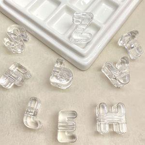 Transparent Candy Color Acrylic Letter Beads 26 A-Z Alphabet Beads for DIY <b>Bracelet</b> Necklace Custom Name Jewelry Making - Product Image 6