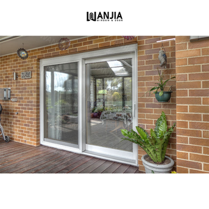 Minimalist design upvc door external sliding door plastic pvc sliding glass doors