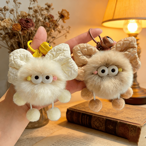 พวงกุญแจตุ๊กตา<span class=keywords><strong>อนิ</strong></span><span class=keywords><strong>เม</strong></span>ะน้ำหนักเบา รูปนากหูกระต่าย ตุ๊กตาเอลฟ์นุ่มนิ่ม ของตกแต่งกระเป๋าและรถยนต์ สำหรับเป็นของขวัญวันวาเลนไทน์ - Product Image 6