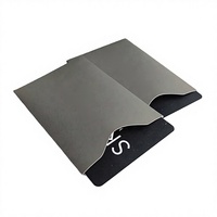 Manchons de blocage RFID NFC argentés métalliques, protection antivol pour cartes de crédit