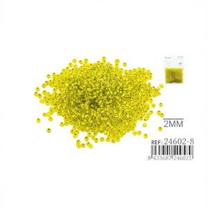 Perline ILLAN Abalorios 2mm Gialle 50g per Creazione Gioielli - Product Image 2