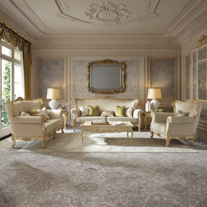 Французский антикварный диван из массива дерева дворец классический ручной резной 1 2 <span class=keywords><strong>3</strong></span> набор роскошных диванов мебель для гостиной - Product Image 2