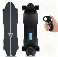 JIEFEN Skateboard électrique pas cher, E-Skateboard Fish Board, E-Skateboard à quatre roues, 25 km/h, Skate Penny, Patineta Electrica