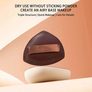 Pinceaux de maquillage Kabuki rétractables en gros, lot de 2, format voyage, pour poudre et crayon à sourcils, manche métallique personnalisable - Product Image 5