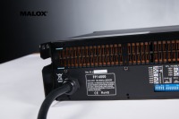 Amplificateur de commutation stéréo 2 canaux MALOX FP14000 4/8 Ohm 2*7000W Classe-TD avec double subwoofer métallique de 18 pouces et Wi-Fi