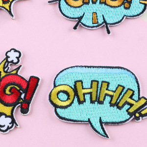 Self Adhesive Cute Cartoon Funny Words Letter <b>Patch</b> for Decoration - Product Image 5