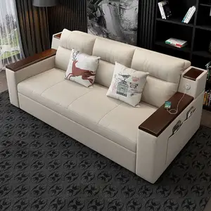 Sofá de tecido multifuncional, sofá de tecido simples com cadeiras dobráveis, preços baixos, cama para hóspedes, cama macia