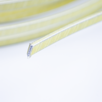 Fil de cuivre/aluminium monofilament recouvert de film en fibre de verre double, fil solide pour enroulement de transformateur