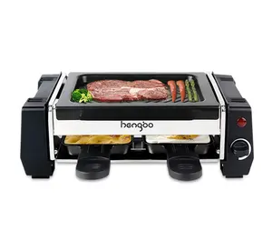 Portatile termometro senza fumo Mini pollo bbq Raclette di pollo alla griglia pan