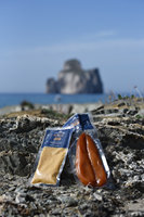 Gourmet Delight 100g Italien Bottarga Râpé Rouge Mullet Roe Sel-Conservé Poisson en conserve assaisonné Boîte Halal