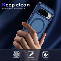 Étui de téléphone magnétique robuste à double couche TPU+PC, design luxueux, anti-chute, pour Google Pixel 9 Pro XL & 8 Pro