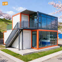 Villa Modulaire Préfabriquée de Luxe DM, Maison Conteneur en Kit, 3 Chambres, Salle de Bain, Cuisine, Maison Moderne Prête à l'Expédition Rapide